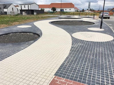 žulová dlažba, barevná dlažba, Praha - BELLE Bohemia - dům